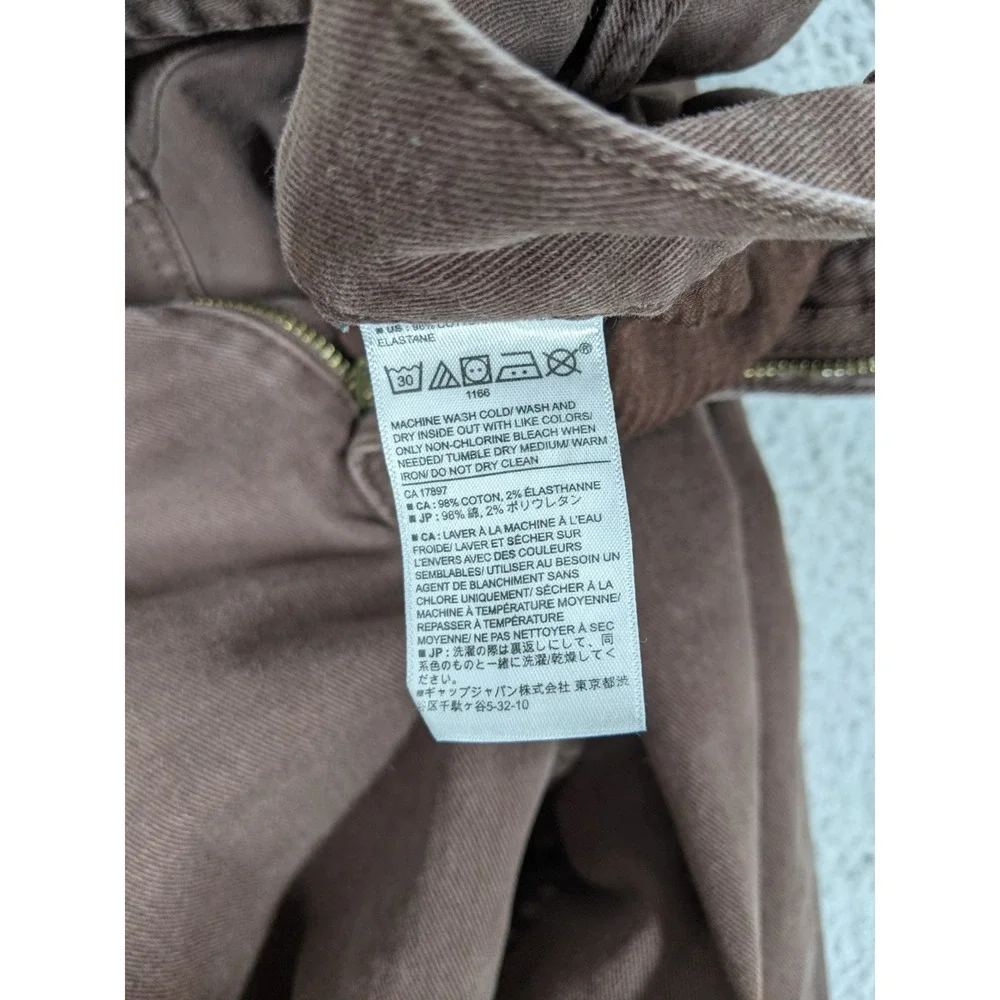 Banana Republic Slim Fit Jeans Mens 36X30 (36x28) Brown Denim Zip Fly Straight